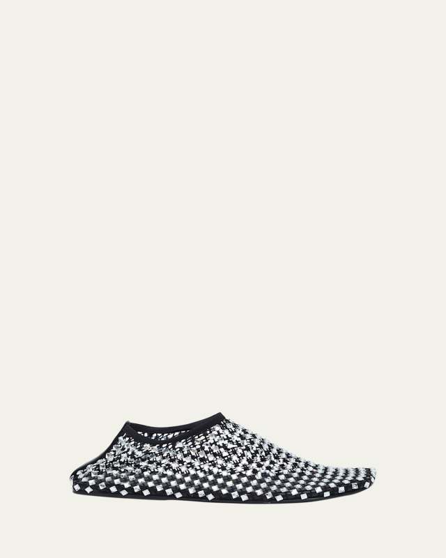 Minette Bezeled Mesh Ballerina Flats